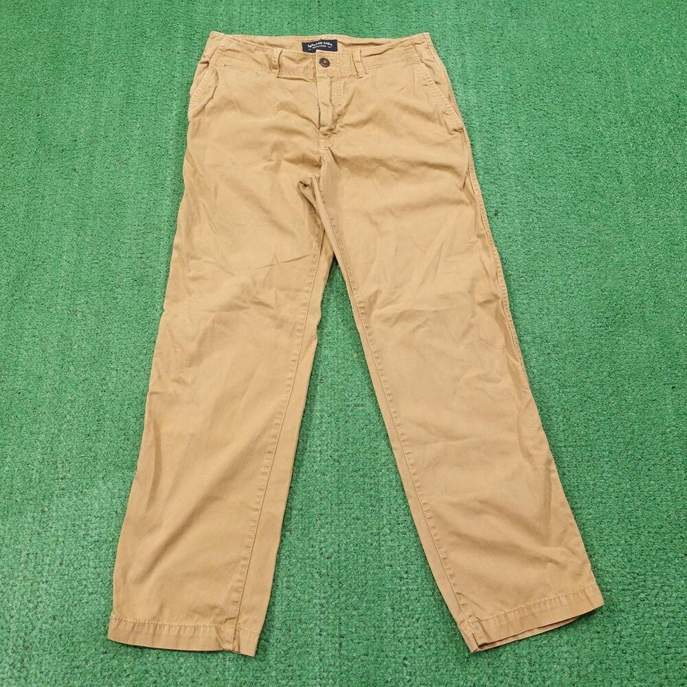 American‎ Eagle Outfitters Pants Mens 28x30 Khaki Relaxed Straight Chino Beige